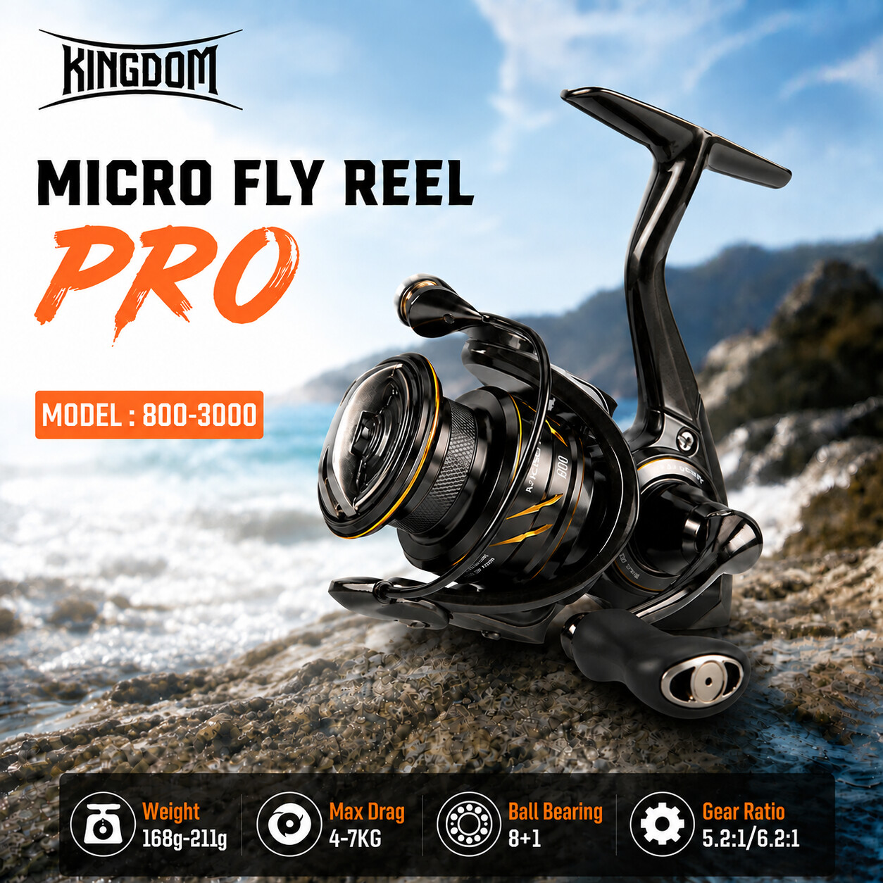 Kingdom Micro Fly Pro Balıkçıl - Abu Garcia Reel Revo incelemesi ve fiyatı